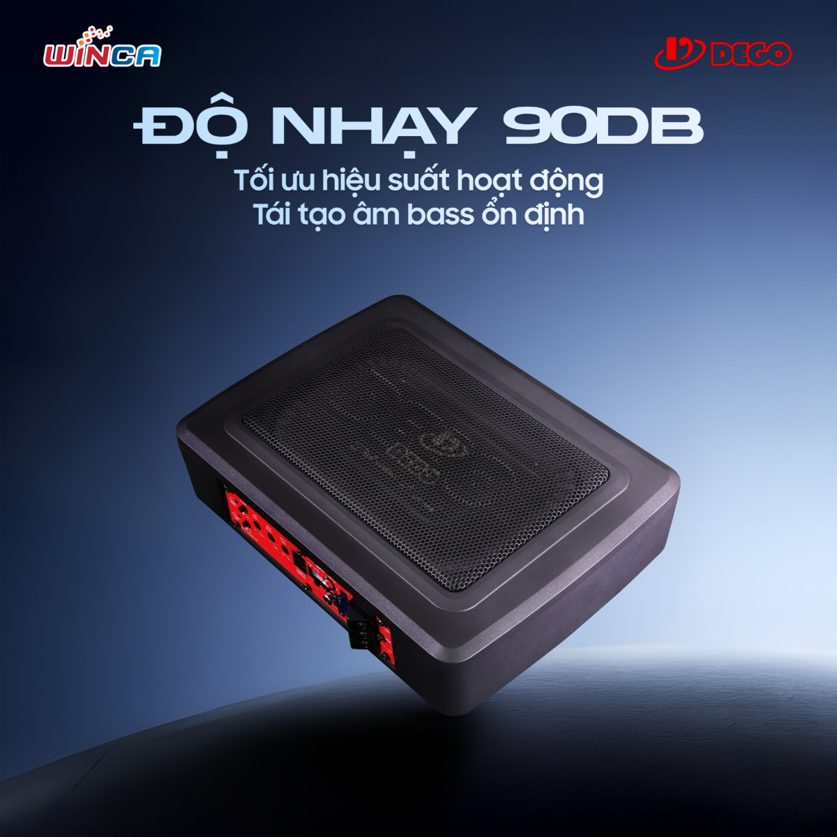 Minh họa &acirc;m thanh bass mạnh mẽ từ Sub Dego AU8S
