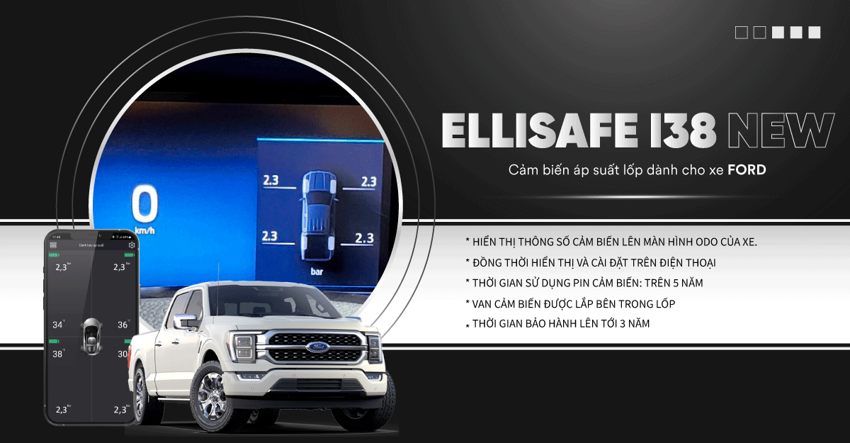 Cảm biến áp suất lốp Icar i38 cho xe Ford - ảnh 4