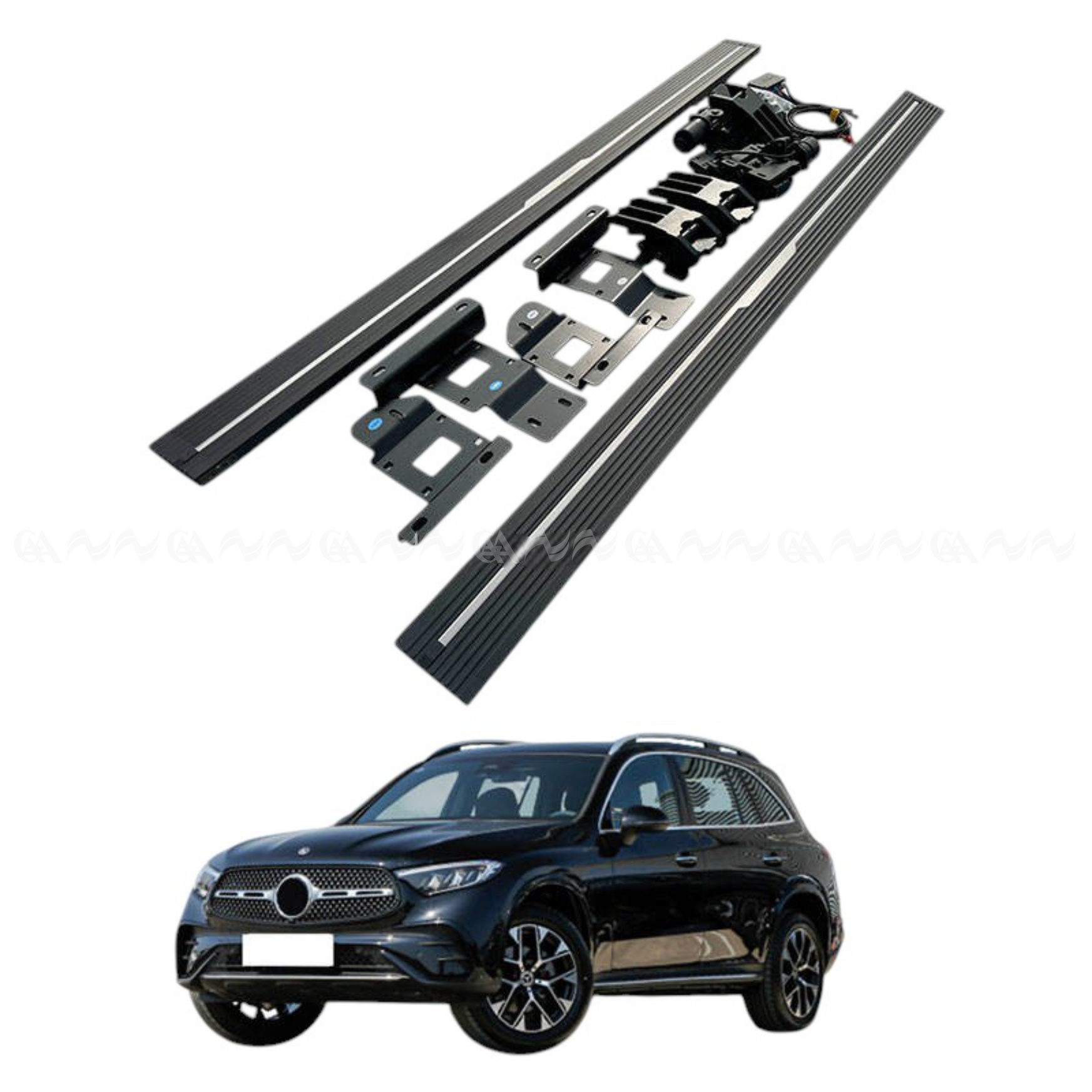  Bậc lên xuống điện Mercedes GLC 2015+ viền led 