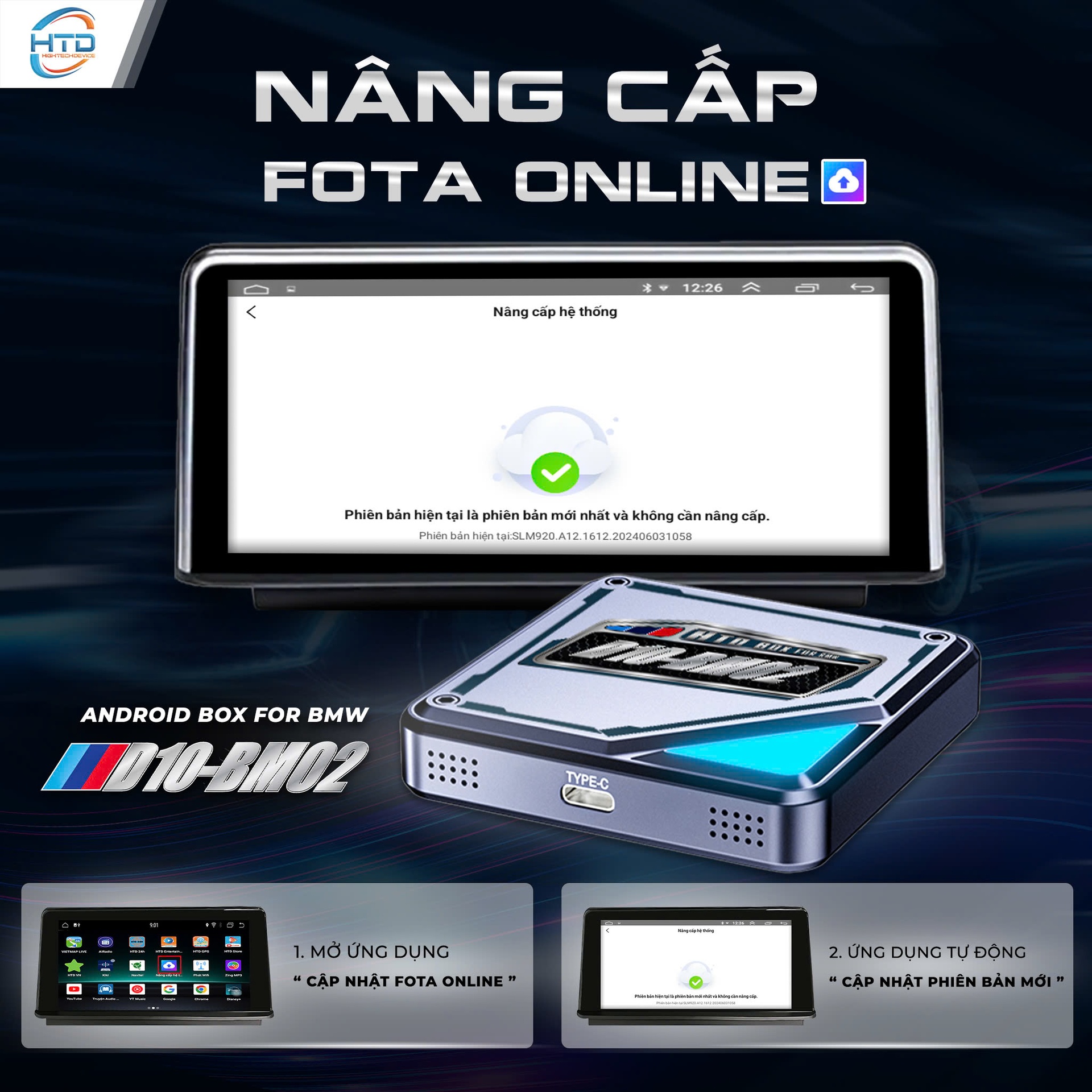 Android box HTD D10-BM02 cho BMW 320i - ảnh 6