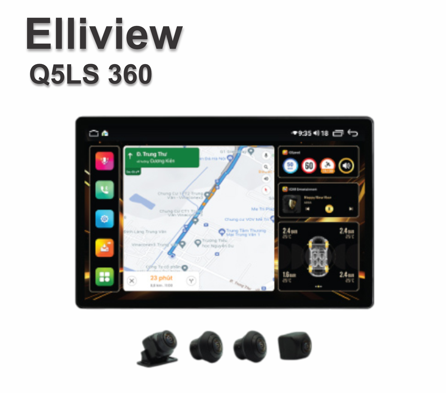 Màn hình android Elliview Q5LS 360 