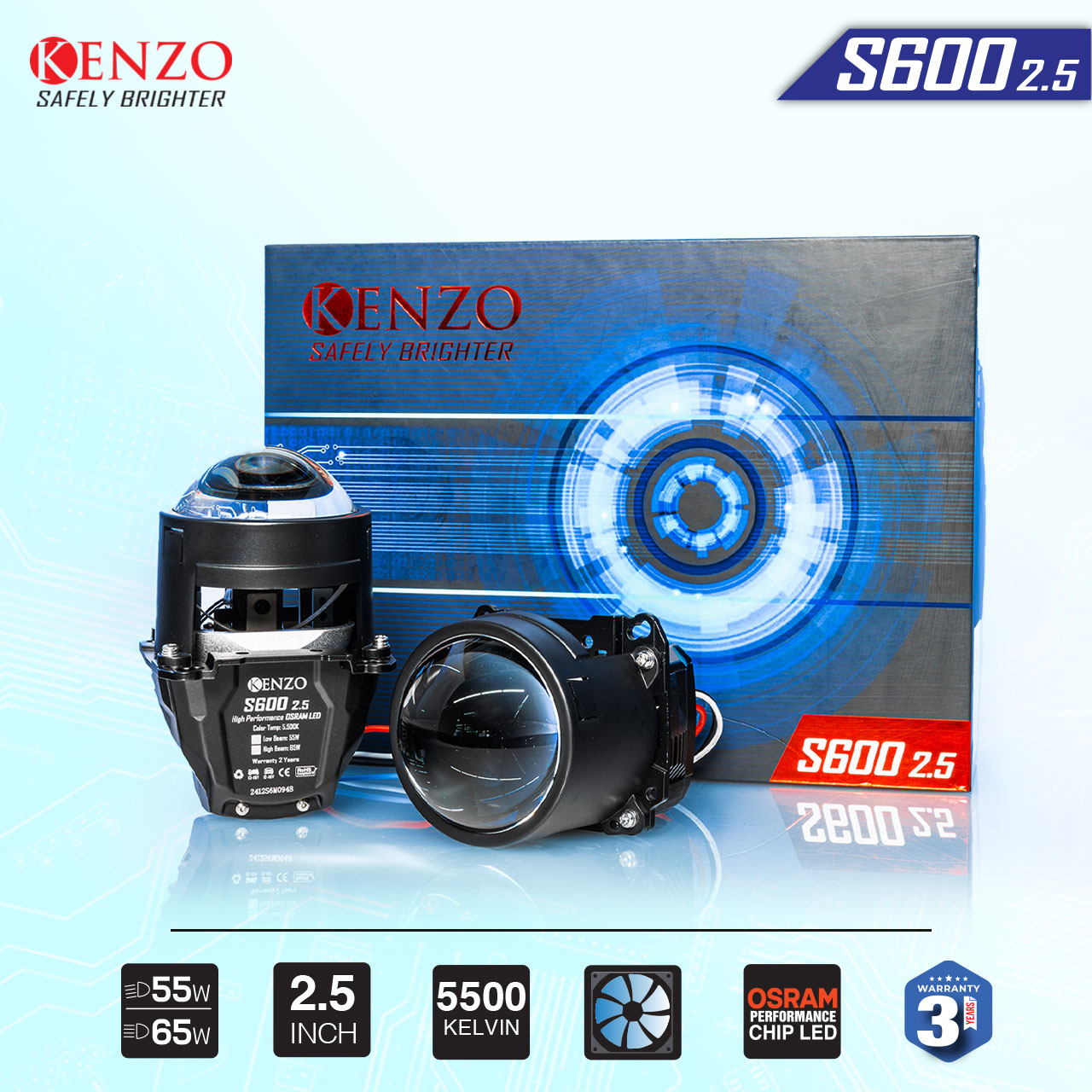 Bi Led Kenzo S600 2.5 - ảnh 1