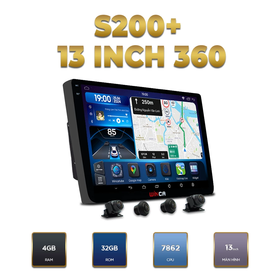 Màn hình android Winca S200+ Pro 360 13 inch thông dụng