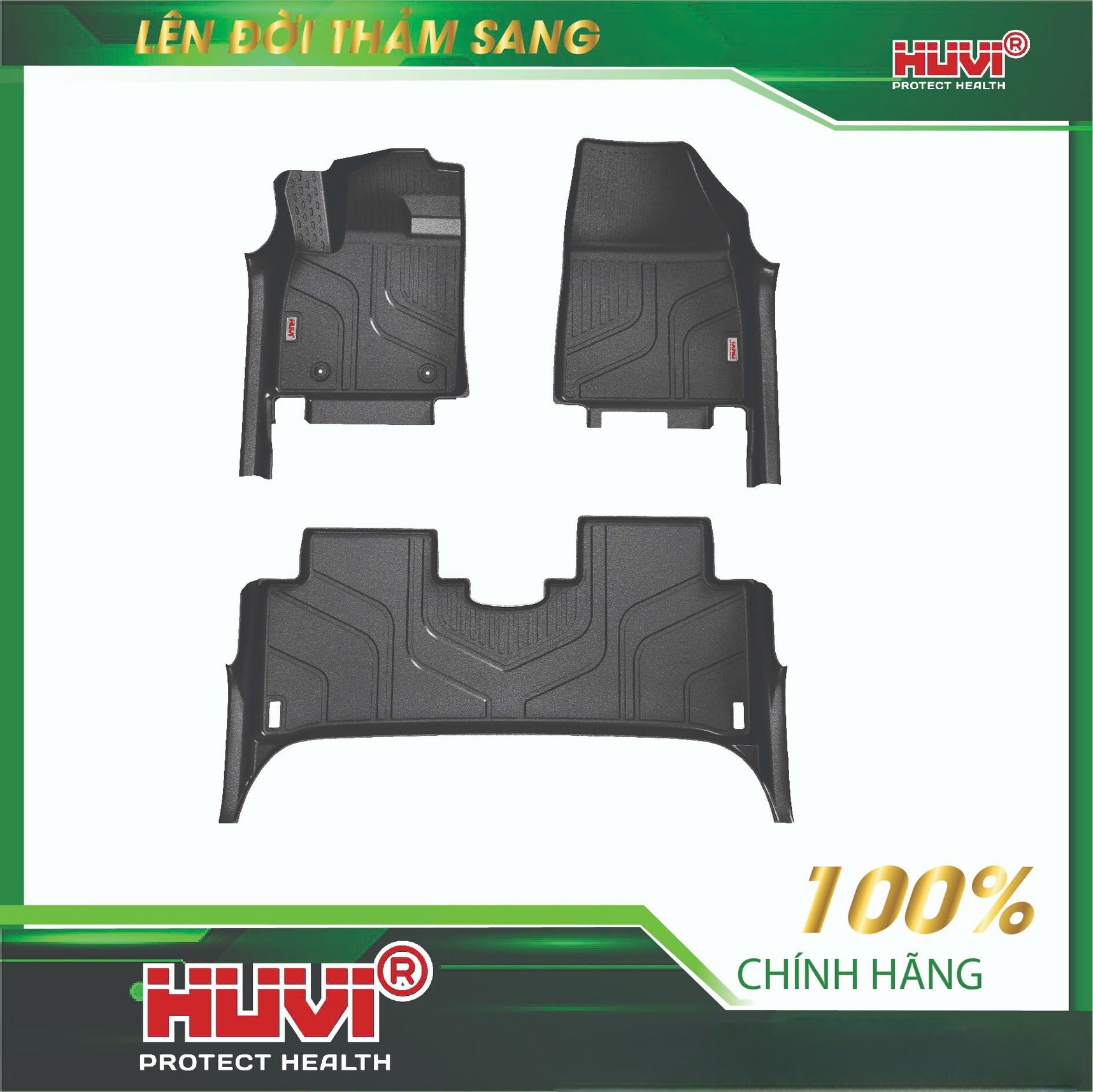 Thảm s&agrave;n Huvi cho BYD Atto 3 2025 với thiết kế tr&agrave;n viền chống trượt