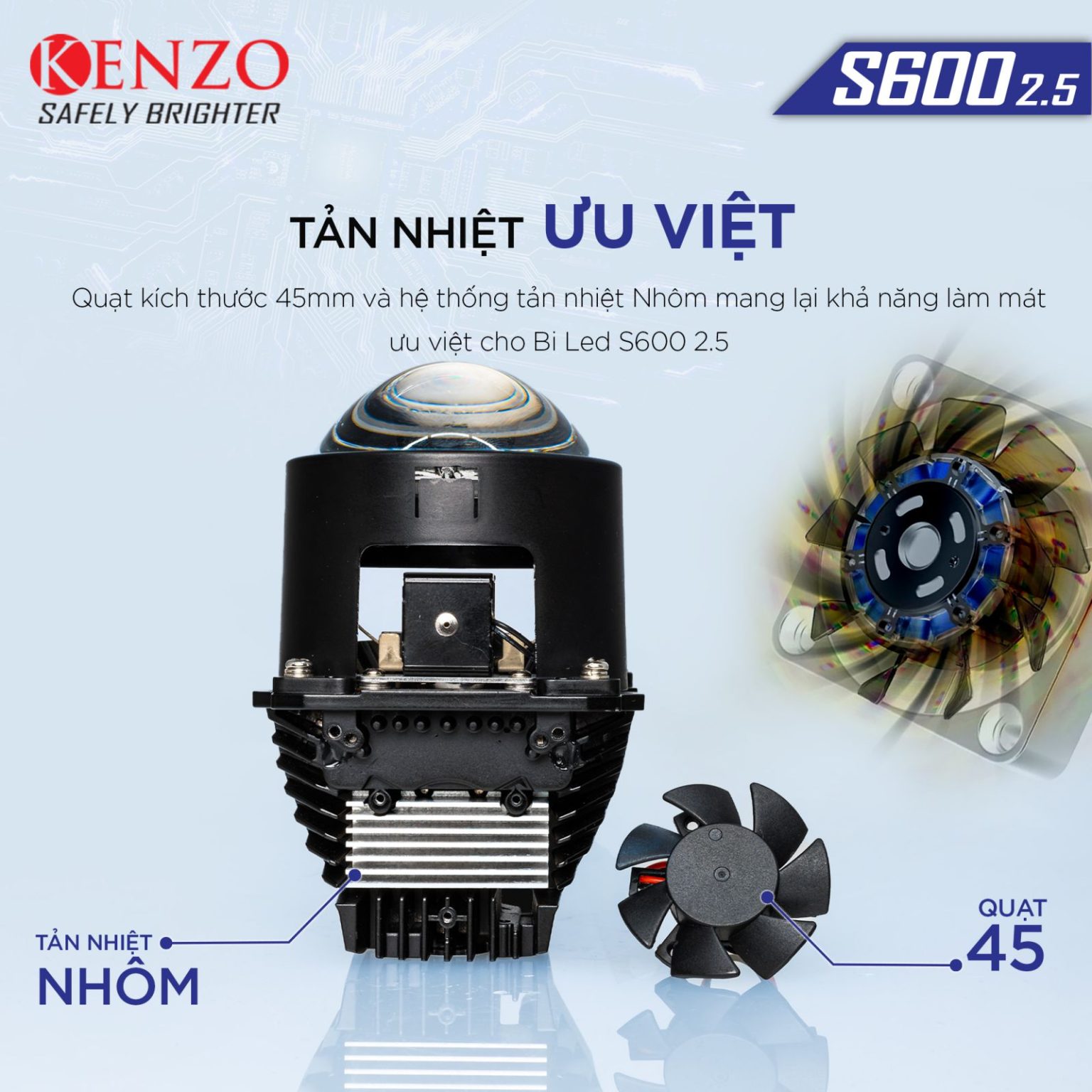 Bi Led Kenzo S600 2.5 - ảnh 4