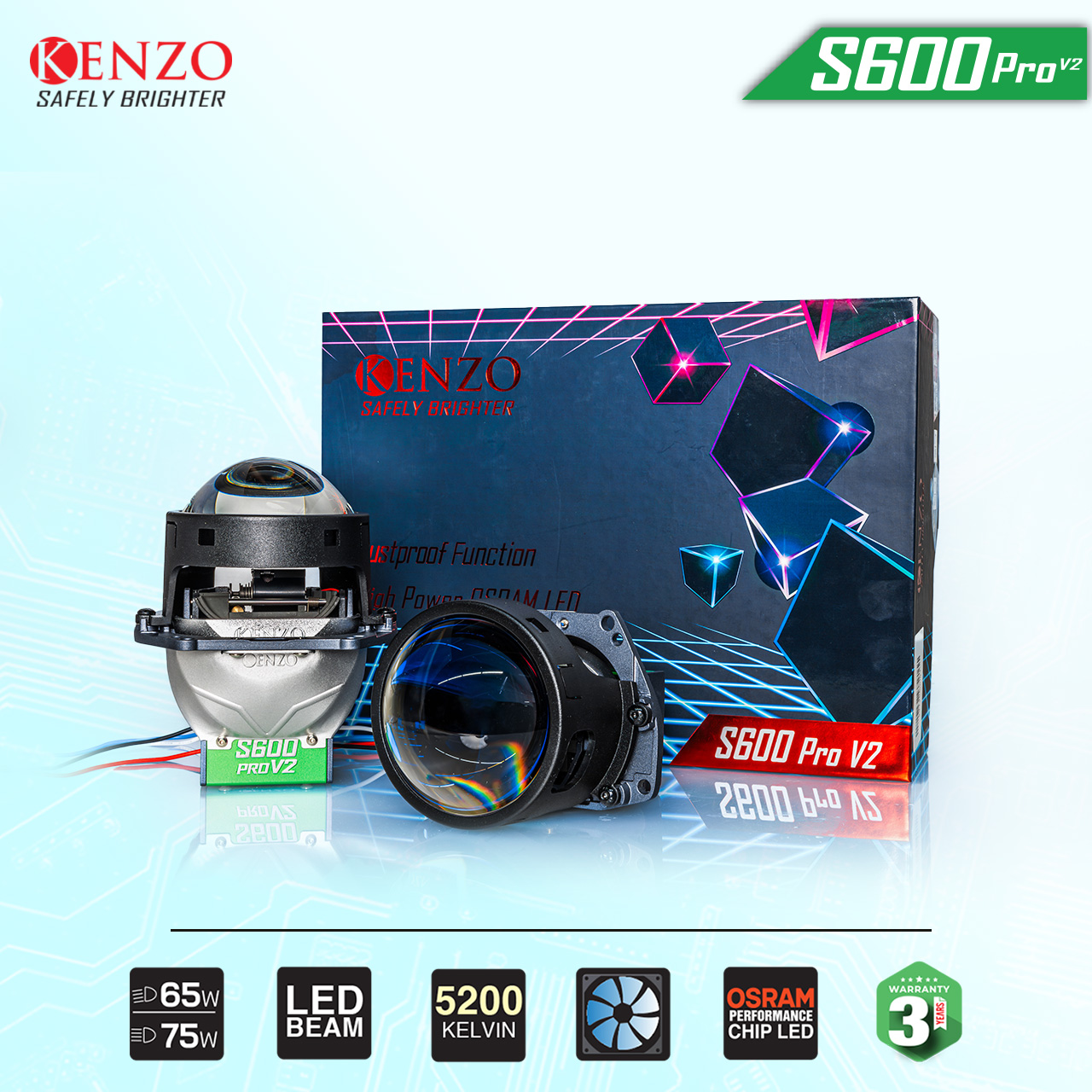 Bi Led Kenzo S600 Pro V2  - ảnh 1