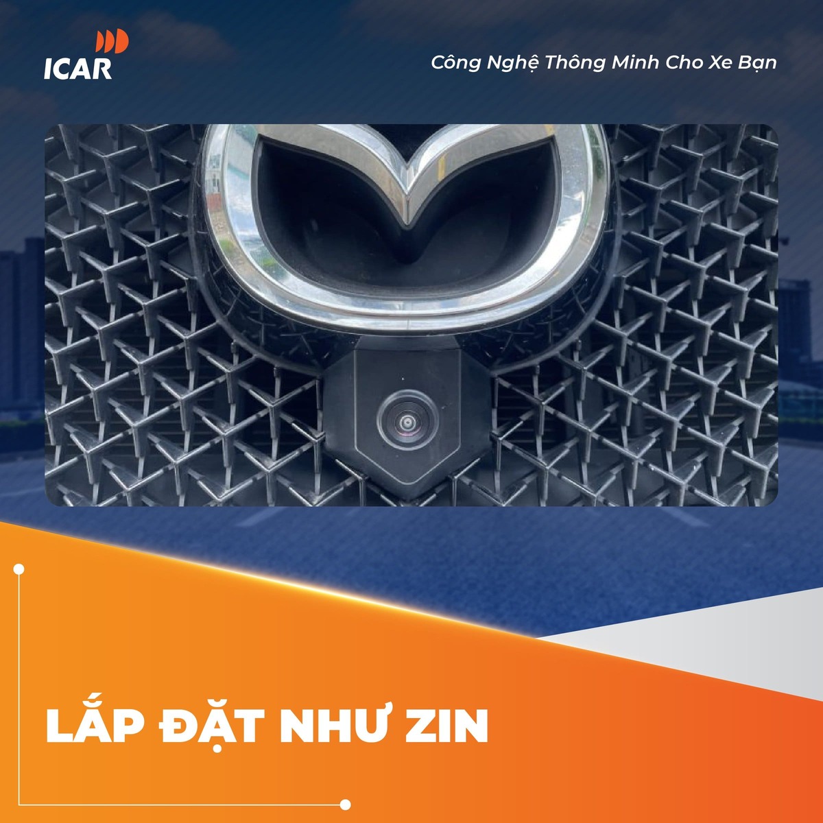 M&agrave;n h&igrave;nh hiển thị to&agrave;n cảnh 360 độ xe Mazda CX8 với Camera Icar Elliview M12 Lite