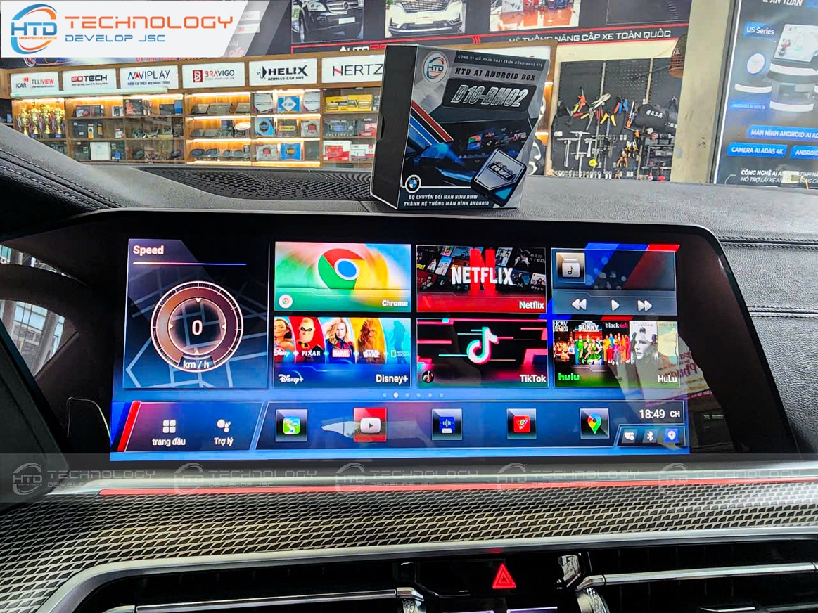 Android box HTD D10-BM02 cho BMW X6 2024 - ảnh 9